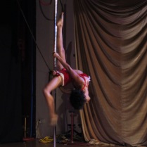 Candace on the pole